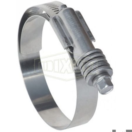 Dixon Constant Torque Worm Gear Clamp, 7-3/4 to 8-5/8 in Clamp, SS Band, Carbon Steel Bolt, Domestic CT850L